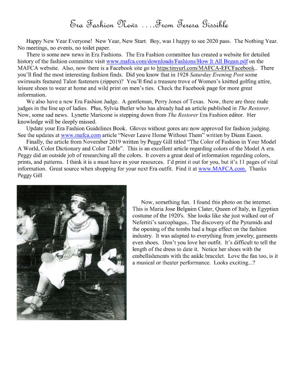 Fashion Finds of the 1930 era at the MAFCA website.