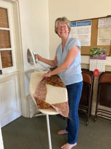 Ladies Making Aprons 2021