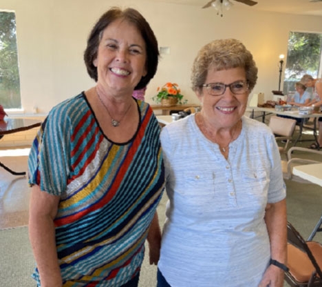 Ladies Making Aprons 2021